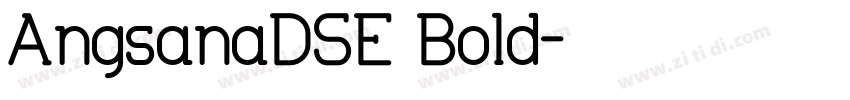 AngsanaDSE Bold字体转换